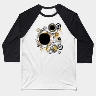 Steel Gears ( Steampunk Gears ) Baseball T-Shirt